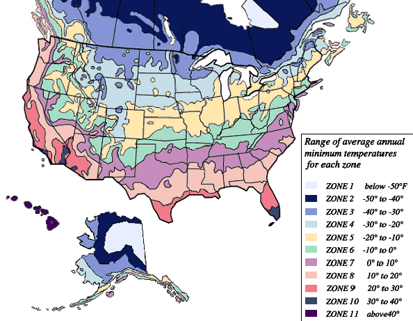 US Zone Map